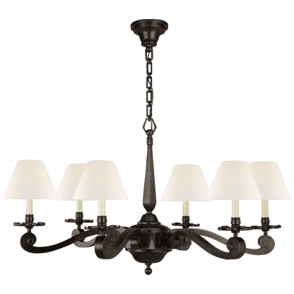 Visual Comfort Signature Myrna Chandelier Gun Metal
