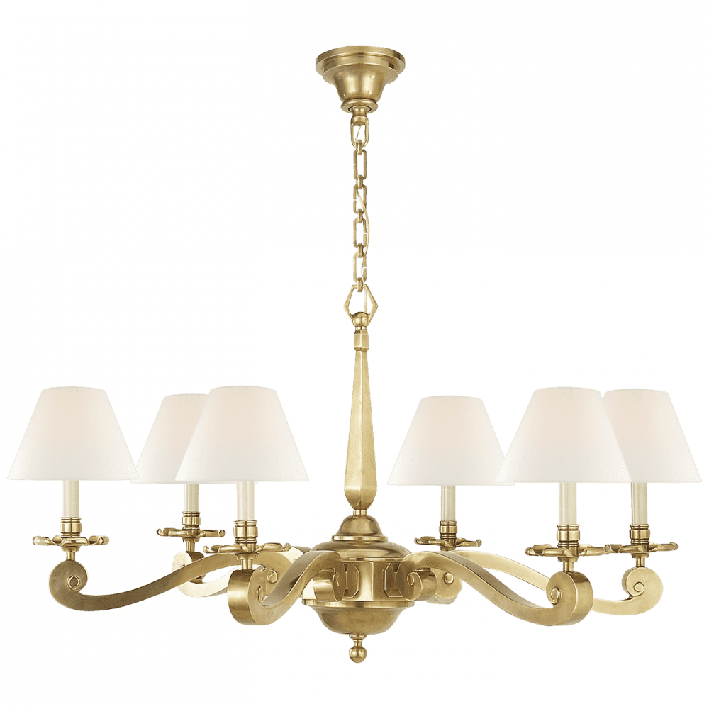 Visual Comfort Signature Myrna Chandelier Natural Brass