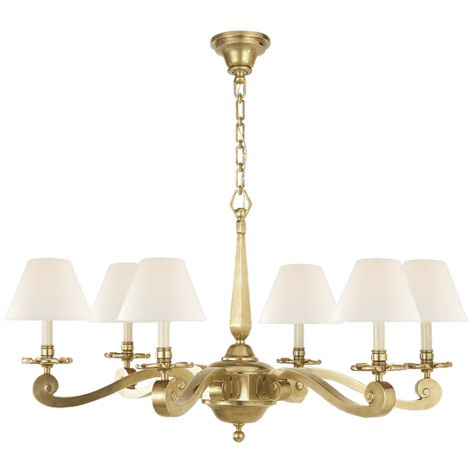 Visual Comfort Signature Myrna Chandelier Natural Brass