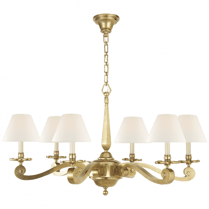 Visual Comfort Signature Myrna Chandelier Natural Brass