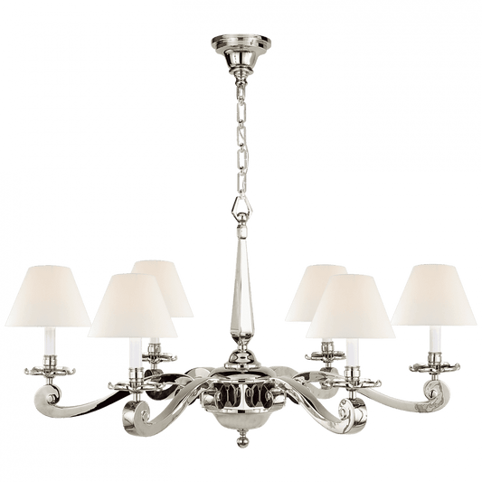 Visual Comfort Signature Myrna Chandelier Polished Nickel