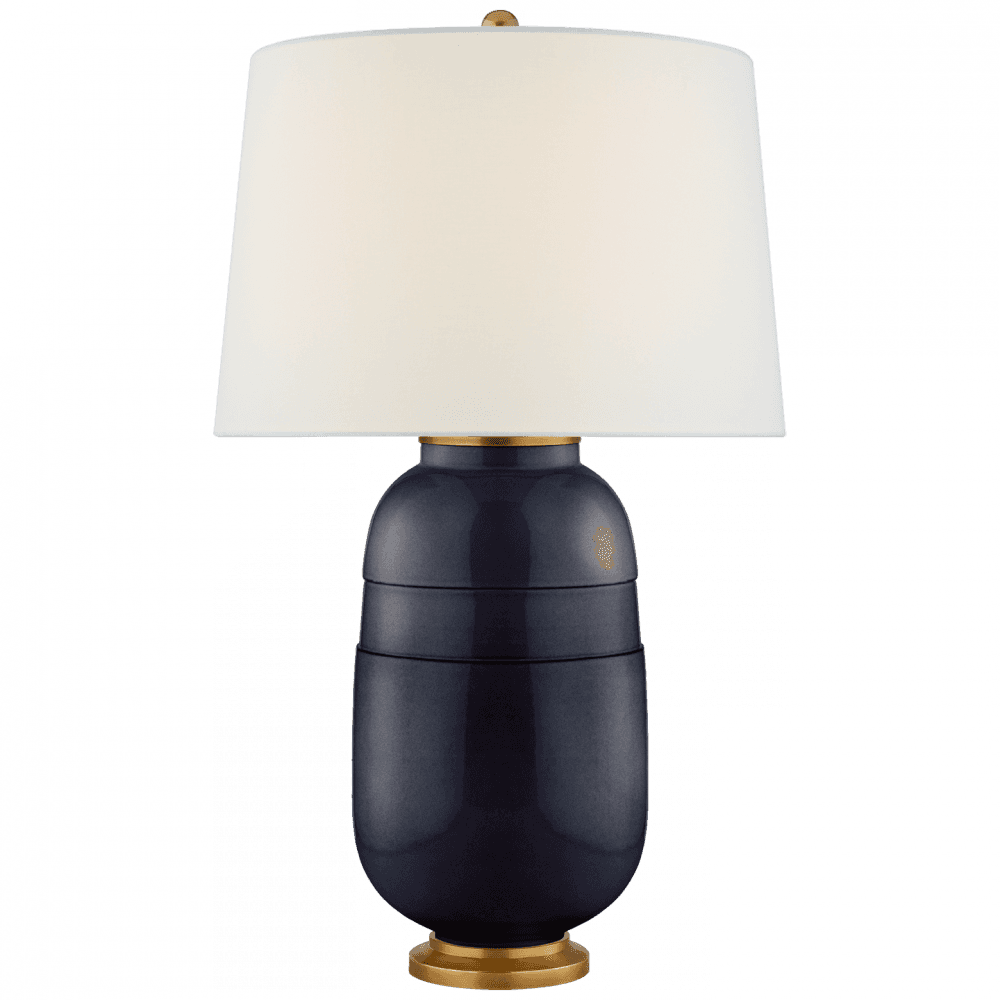 Visual Comfort Signature Newcomb Medium Table Lamp Mixed Blue Brown