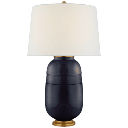 Visual Comfort Signature Newcomb Medium Table Lamp Mixed Blue Brown