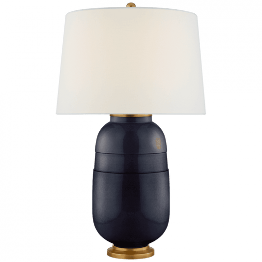 Visual Comfort Signature Newcomb Medium Table Lamp Mixed Blue Brown