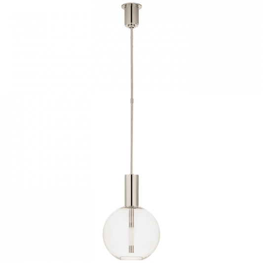 Visual Comfort Signature Nye Globe Pendant Polished Nickel