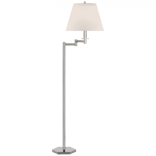Visual Comfort Signature Olivier Large Swing Arm Floor Lamp Polished Nickel