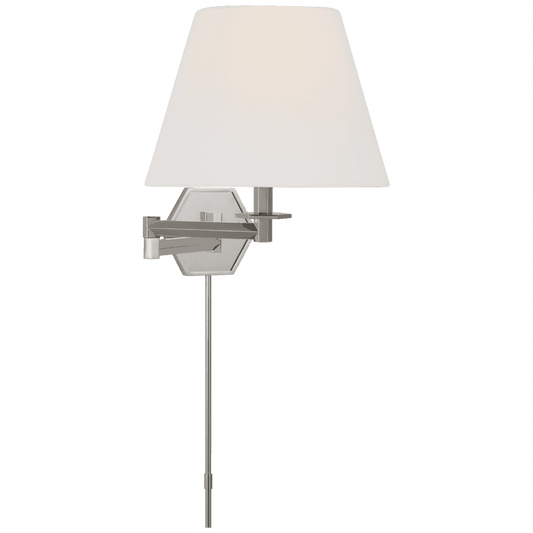 Visual Comfort Signature Olivier Swing Arm Wall Light Polished Nickel
