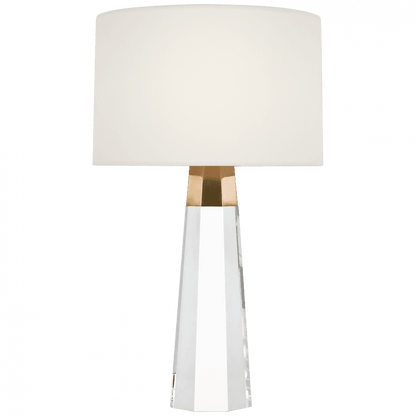 Visual Comfort Signature Olsen 15 Crystal and Hand-Rubbed Antique Brass
