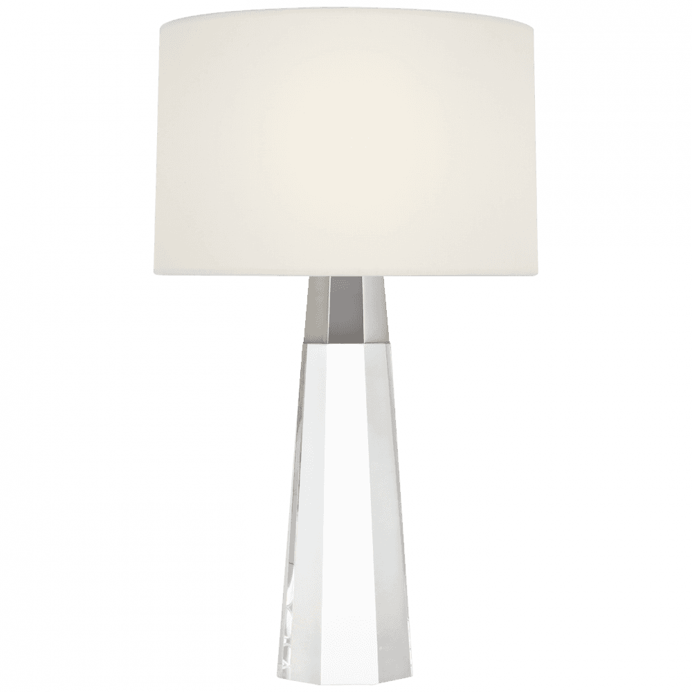 Visual Comfort Signature Olsen 15 Crystal and Polished Nickel