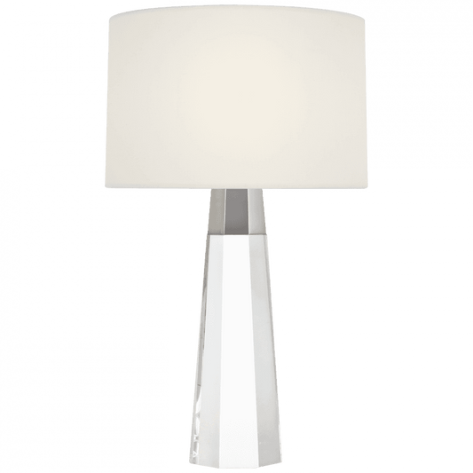Visual Comfort Signature Olsen 15 Crystal and Polished Nickel