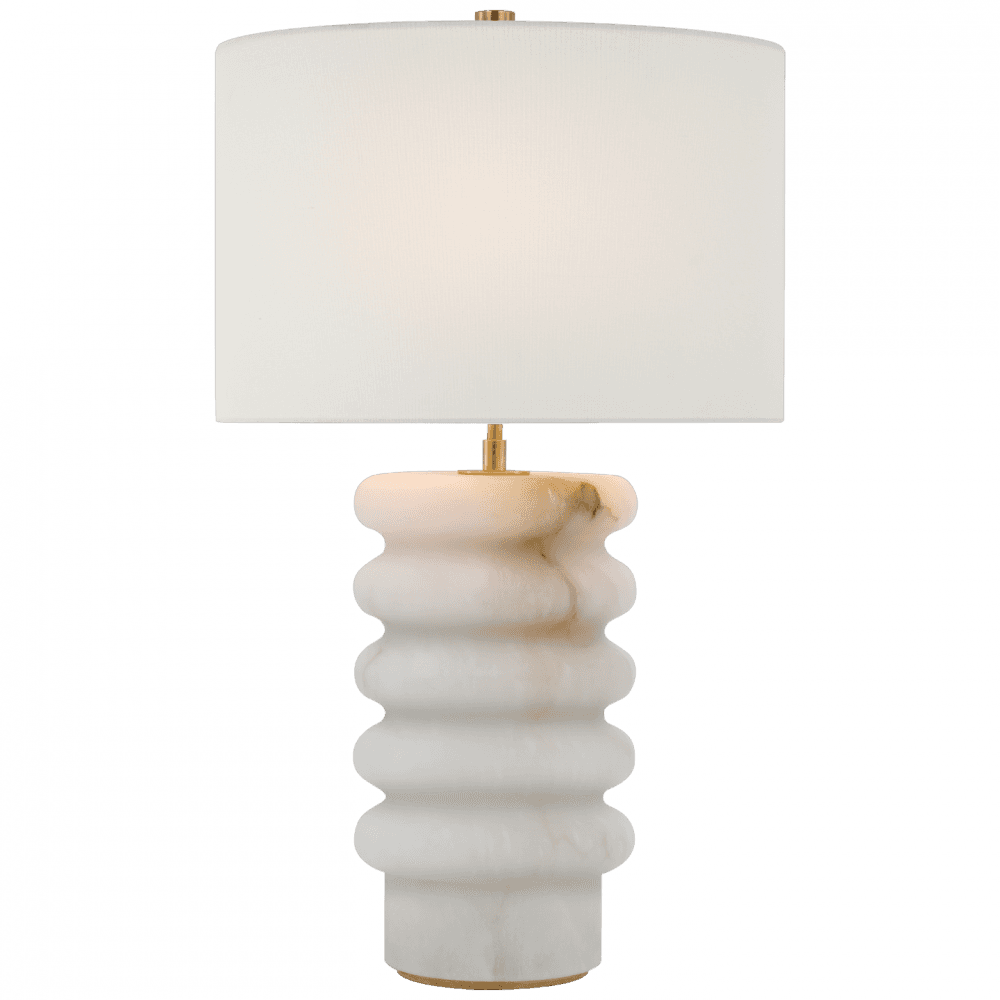 Visual Comfort Signature Onda Medium Table Lamp Alabaster