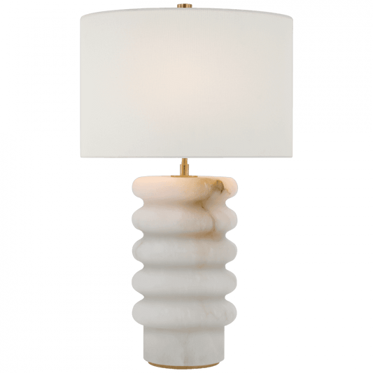 Visual Comfort Signature Onda Medium Table Lamp Alabaster