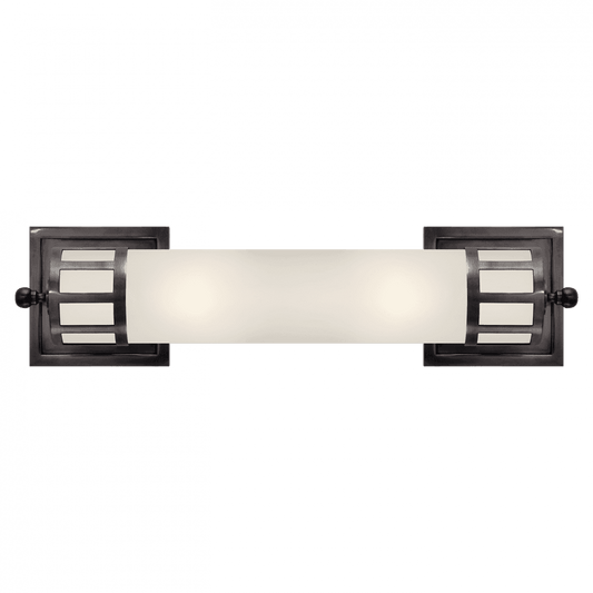 Visual Comfort Signature Openwork Bathroom Wall Sconce Bronze