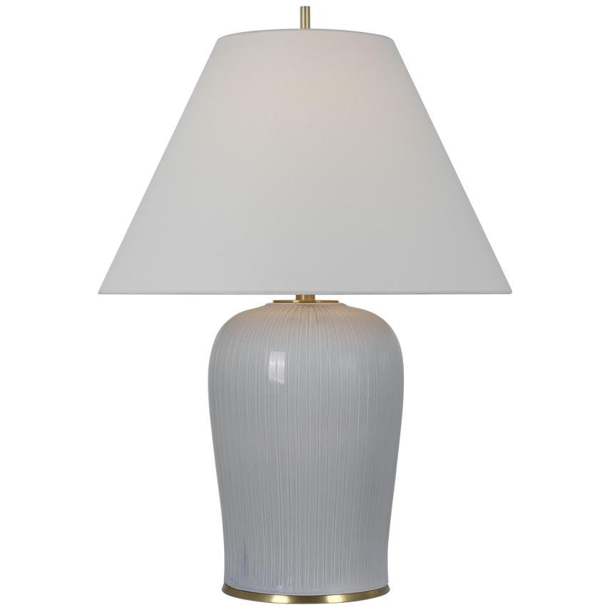 Visual Comfort Signature Opera 30 Polar Blue Crackle