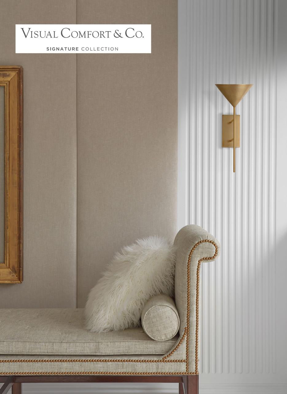 Visual Comfort Signature Orsay LED Medium Uplight Sconce Polished Nickel