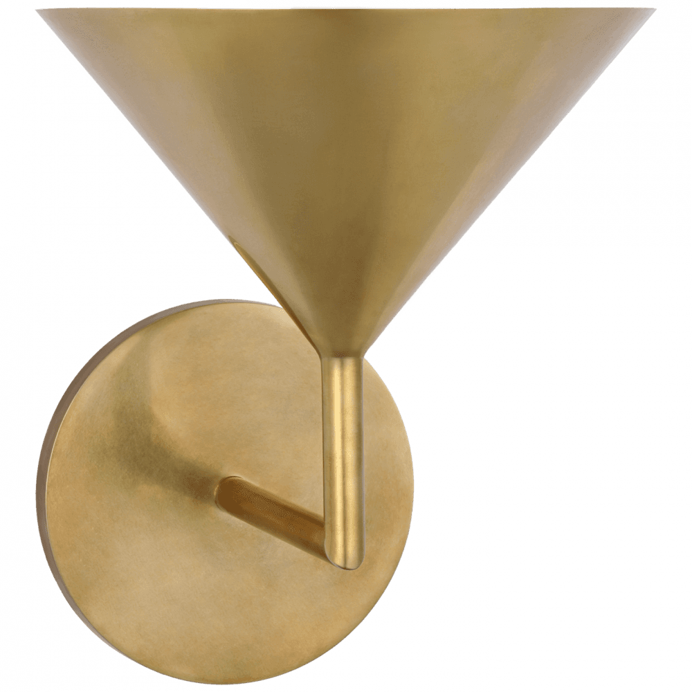 Visual Comfort Signature Orsay LED Small Single Sconce Hand-Rubbed Antique Brass