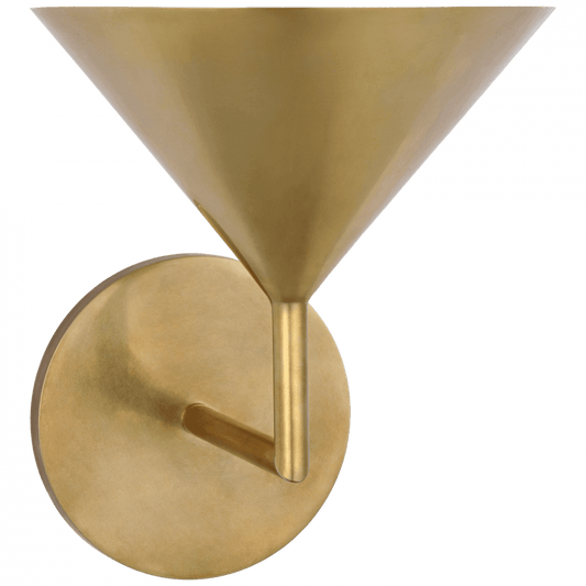 Visual Comfort Signature Orsay LED Small Single Sconce Hand-Rubbed Antique Brass