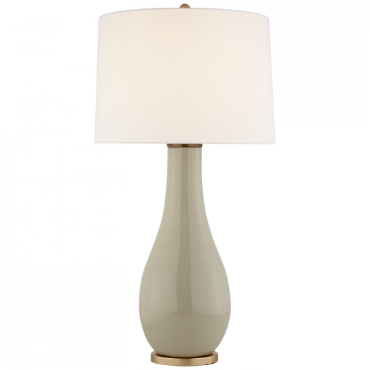 Visual Comfort Signature Orson Balustrade Form Table Lamp Coconut Porcelain