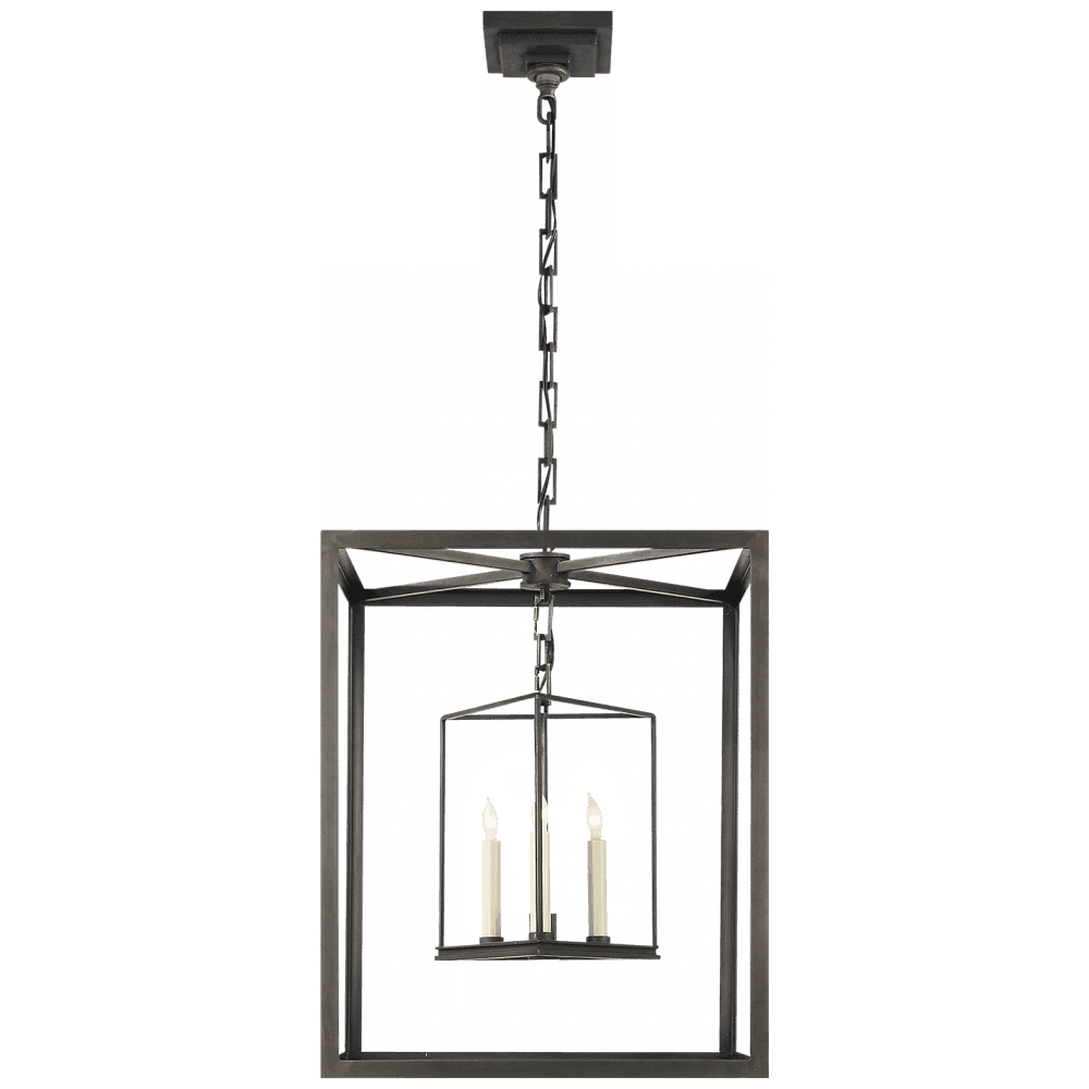 Visual Comfort Signature Osborne Lantern Pendant Aged Iron