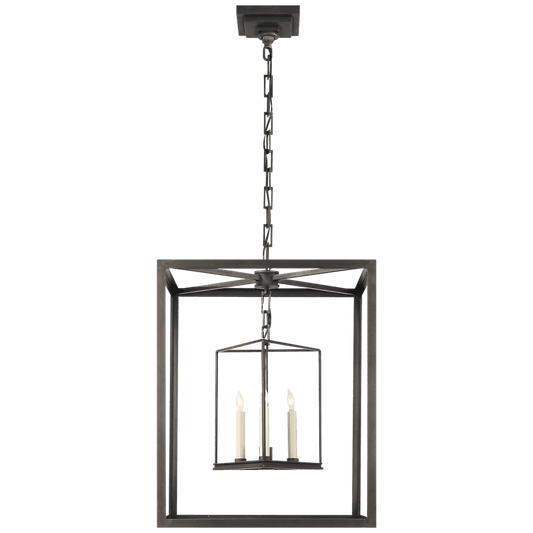 Visual Comfort Signature Osborne Lantern Pendant Aged Iron