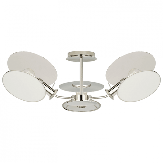 Visual Comfort Signature Osiris Semi-Flush Mount Polished Nickel