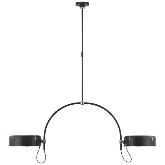Visual Comfort Signature Oso 54 Modern Iron and Hand-Rubbed Antique Brass