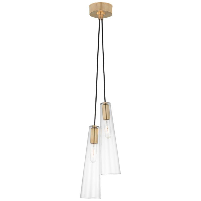 Visual Comfort & Co. Signature Collection Osvaldo 4" Double Pendant, Visual Comfort & Co. Signature Collection RB 5111AB-CG N1W69