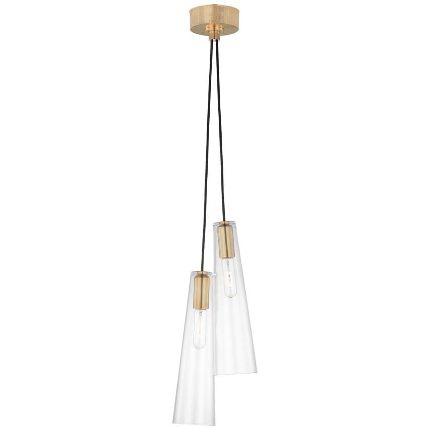 Visual Comfort & Co. Signature Collection Osvaldo 4" Double Pendant, Visual Comfort & Co. Signature Collection RB 5111AB-CG N1W69