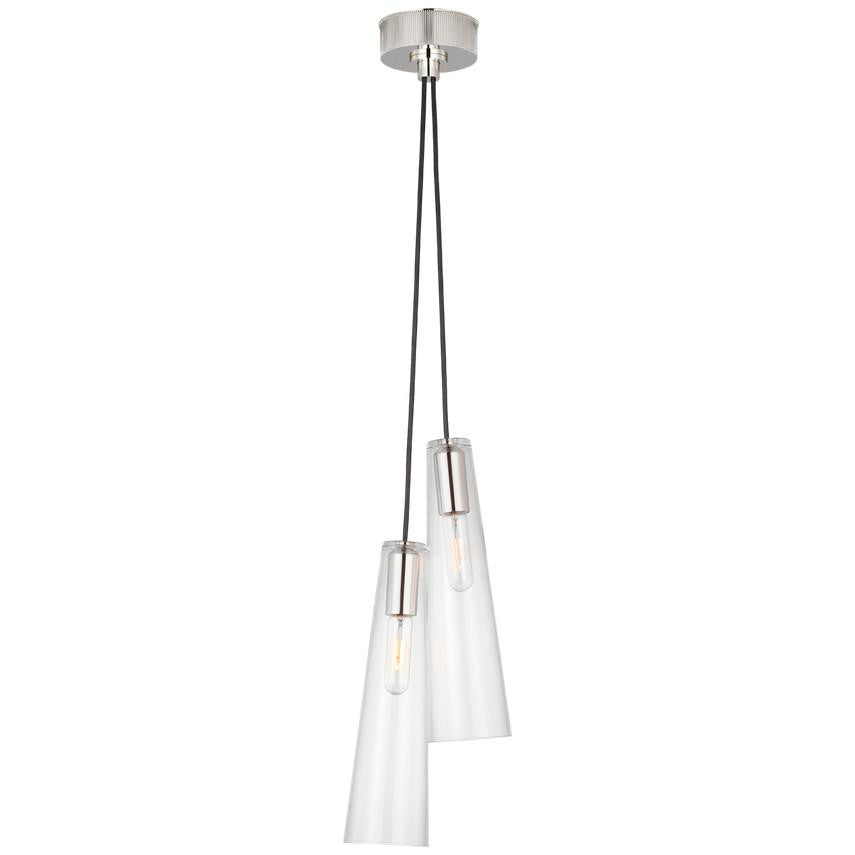 Visual Comfort & Co. Signature Collection Osvaldo 4" Double Pendant, Visual Comfort & Co. Signature Collection RB 5111PN-CG DDFA5