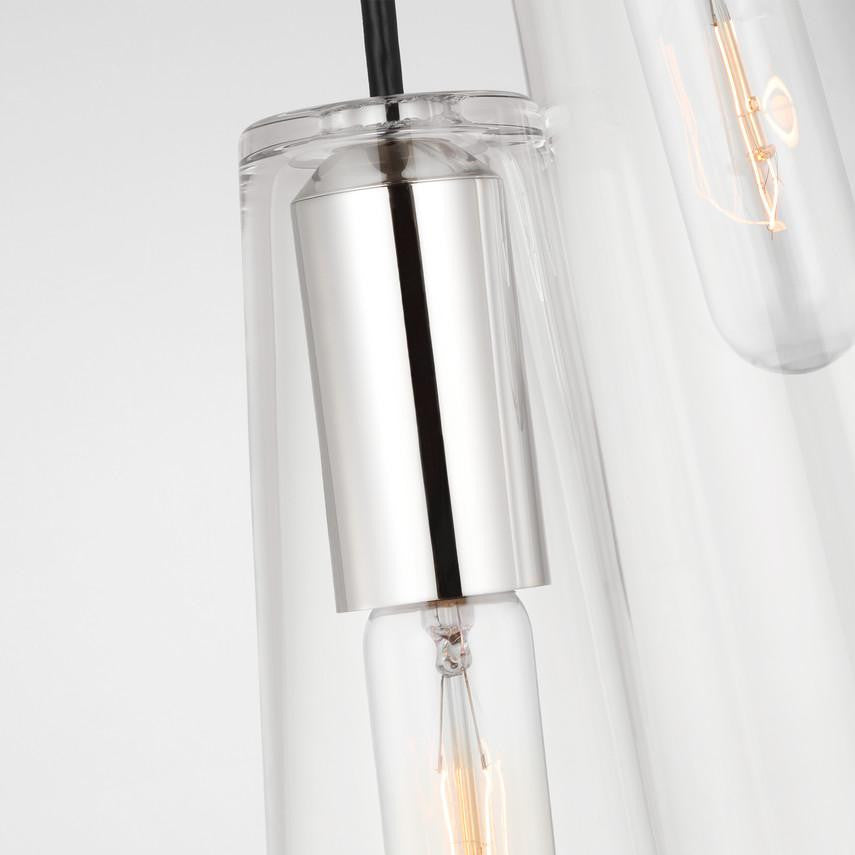 Visual Comfort & Co. Signature Collection Osvaldo 4" Double Pendant, Visual Comfort & Co. Signature Collection RB 5111PN-CG DDFA5
