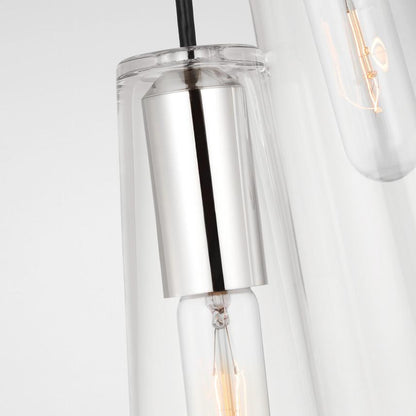 Visual Comfort & Co. Signature Collection Osvaldo 4" Double Pendant, Visual Comfort & Co. Signature Collection RB 5111PN-CG DDFA5