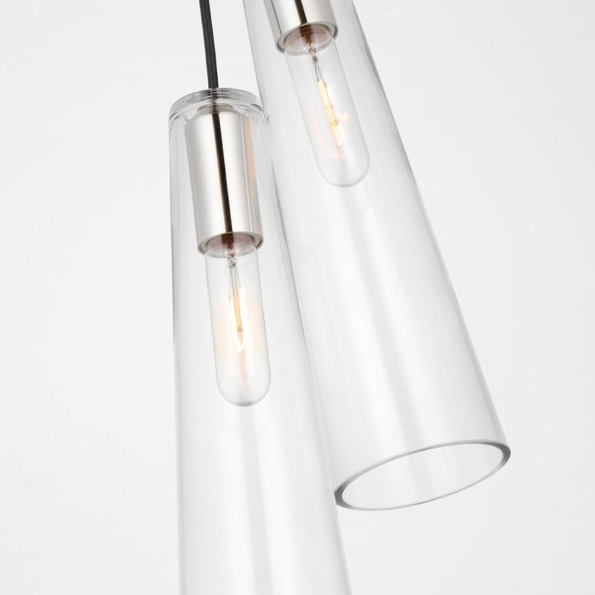 Visual Comfort & Co. Signature Collection Osvaldo 4" Double Pendant, Visual Comfort & Co. Signature Collection RB 5111PN-CG DDFA5