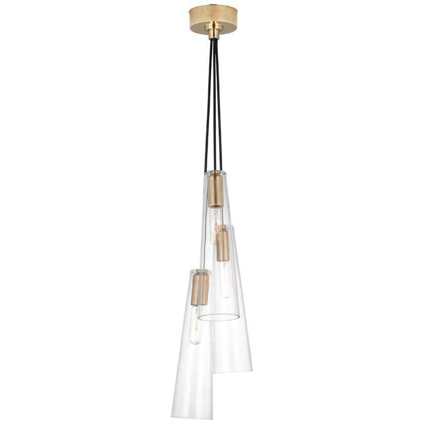 Visual Comfort & Co. Signature Collection Osvaldo 4" Triple Pendant, Visual Comfort & Co. Signature Collection RB 5112AB-CG DD8G2