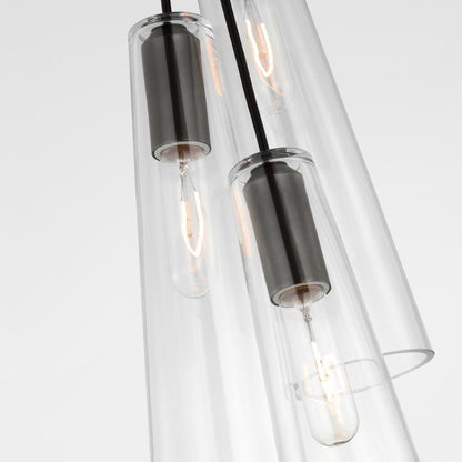 Visual Comfort & Co. Signature Collection Osvaldo 4" Triple Pendant, Visual Comfort & Co. Signature Collection RB 5112BZ-CG N1X5N
