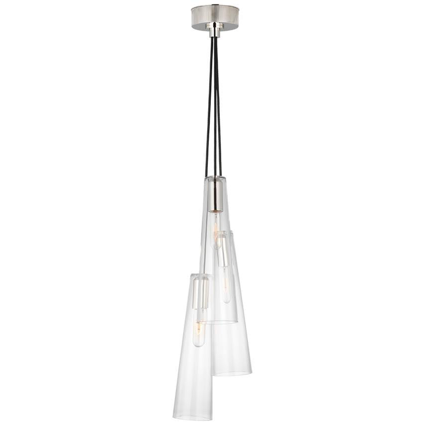 Visual Comfort & Co. Signature Collection Osvaldo 4" Triple Pendant, Visual Comfort & Co. Signature Collection RB 5112PN-CG N1W6A