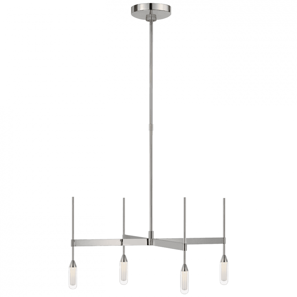 Visual Comfort Signature Overture Medium Downlight Chandelier Polished Nickel