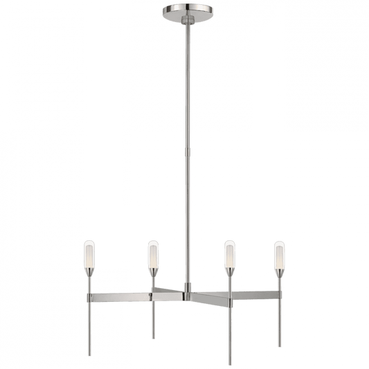 Visual Comfort Signature Overture Medium Uplight Chandelier Polished Nickel