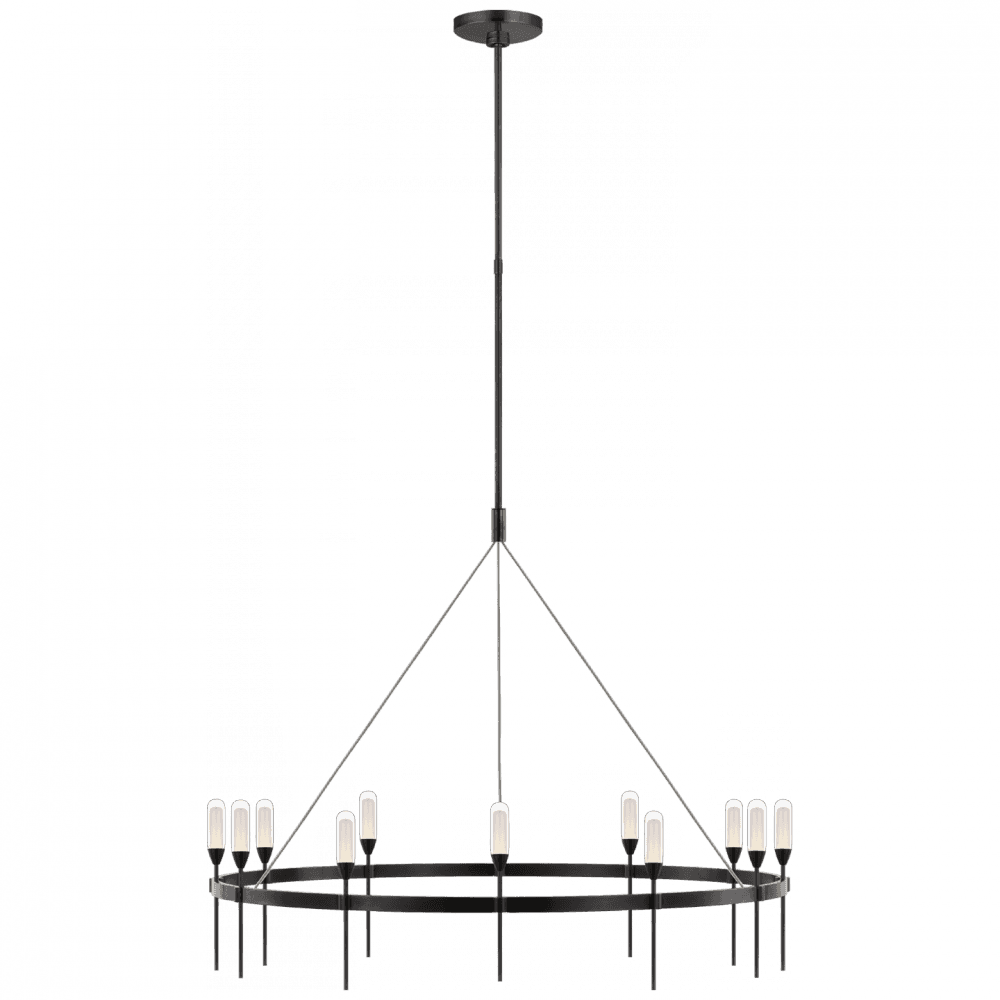 Visual Comfort Signature Overture XL Ring Chandelier Bronze