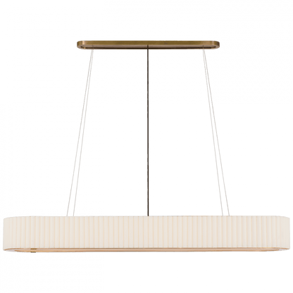 Visual Comfort Signature Palati Extra Large Linear Chandelier Hand-Rubbed Antique Brass