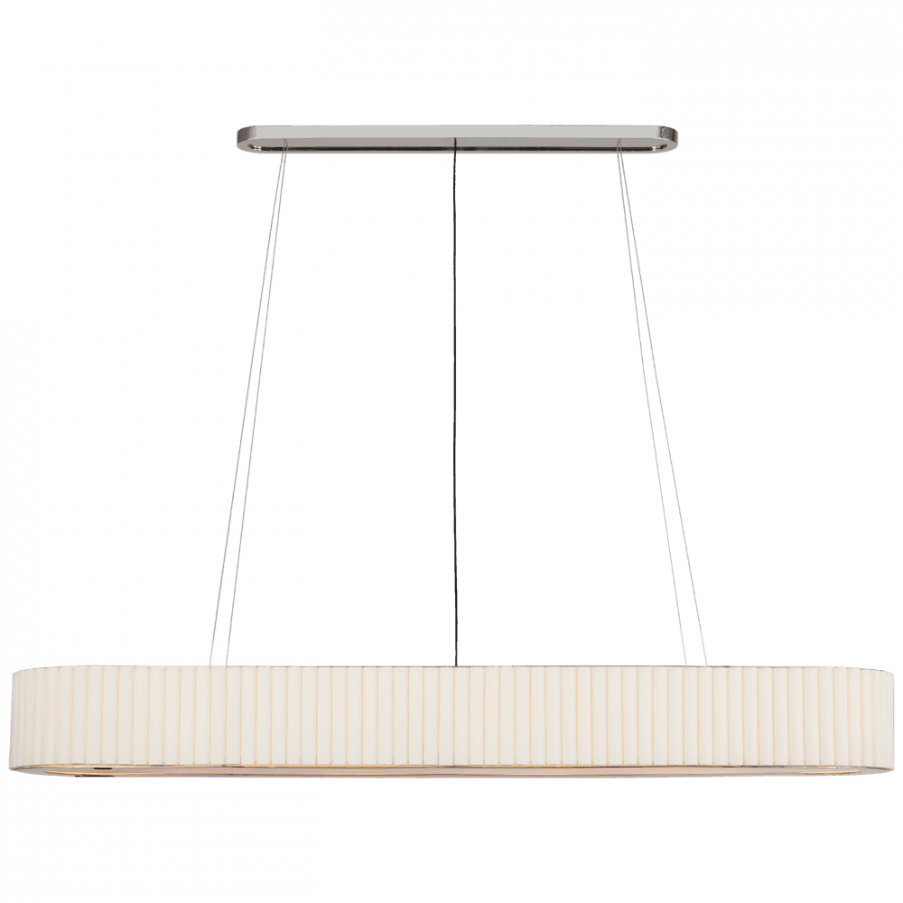 Visual Comfort Signature Palati Extra Large Linear Chandelier Polished Nickel