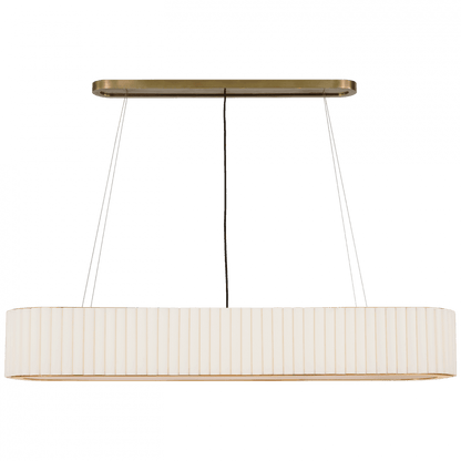 Visual Comfort & Co. Signature Collection Palati Large Linear Chandelier - Hand-Rubbed Antique Brass