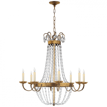 Visual Comfort Signature Paris Large Chandelier Polished Nickel