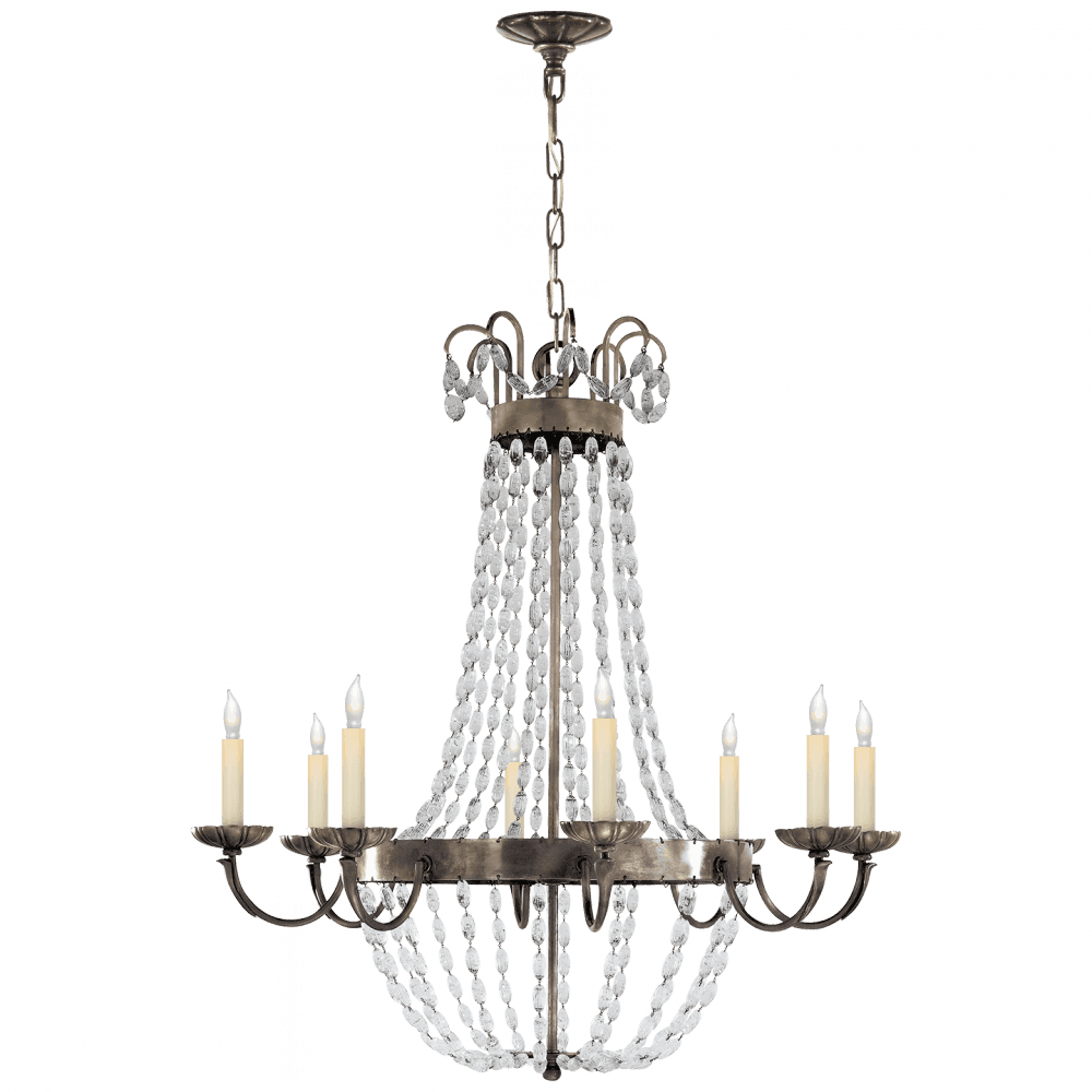 Visual Comfort Signature Paris Flea Market Chandelier Gilded Iron