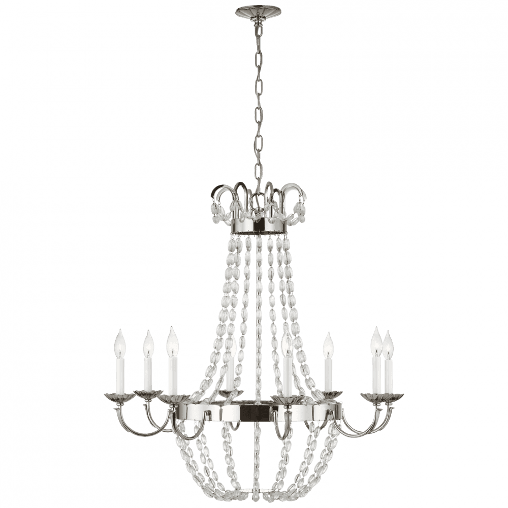 Visual Comfort Signature Paris Flea Market Chandelier Sheffield Silver
