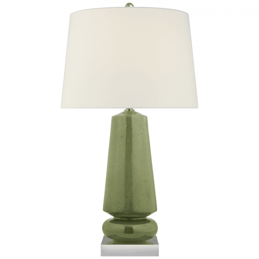 Visual Comfort Signature Parisienne Medium Table Lamp Shellish Kiwi