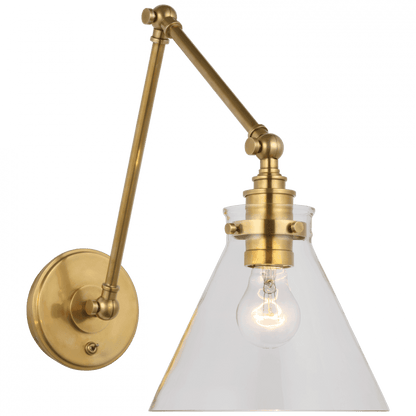 Visual Comfort Signature Parkington Double Library Wall Light Antique-Burnished Brass