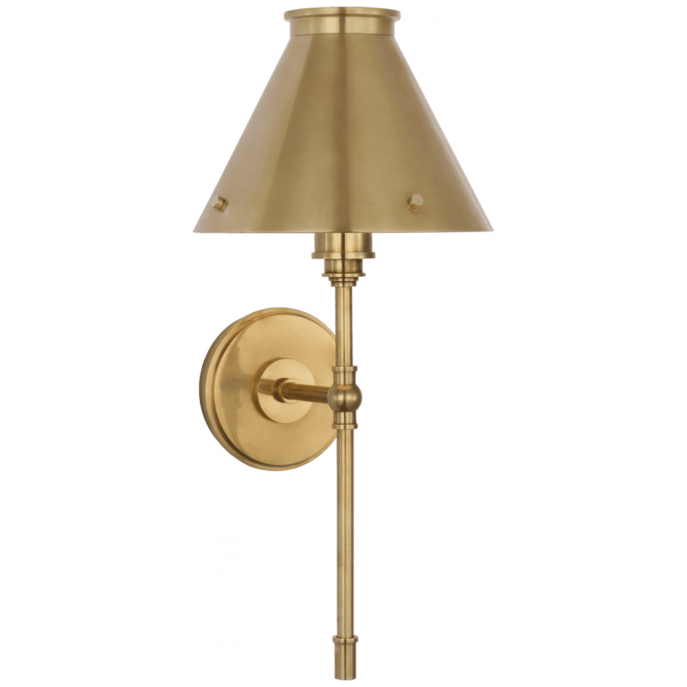 Visual Comfort Signature Parkington Large Tail Sconce Antique-Burnished Brass