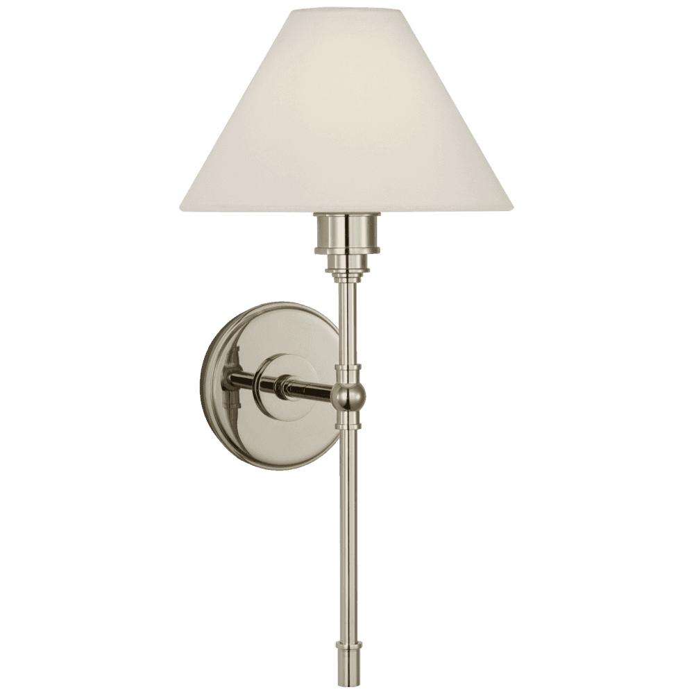 Visual Comfort Signature Parkington Large Tail Sconce Polished Nickel