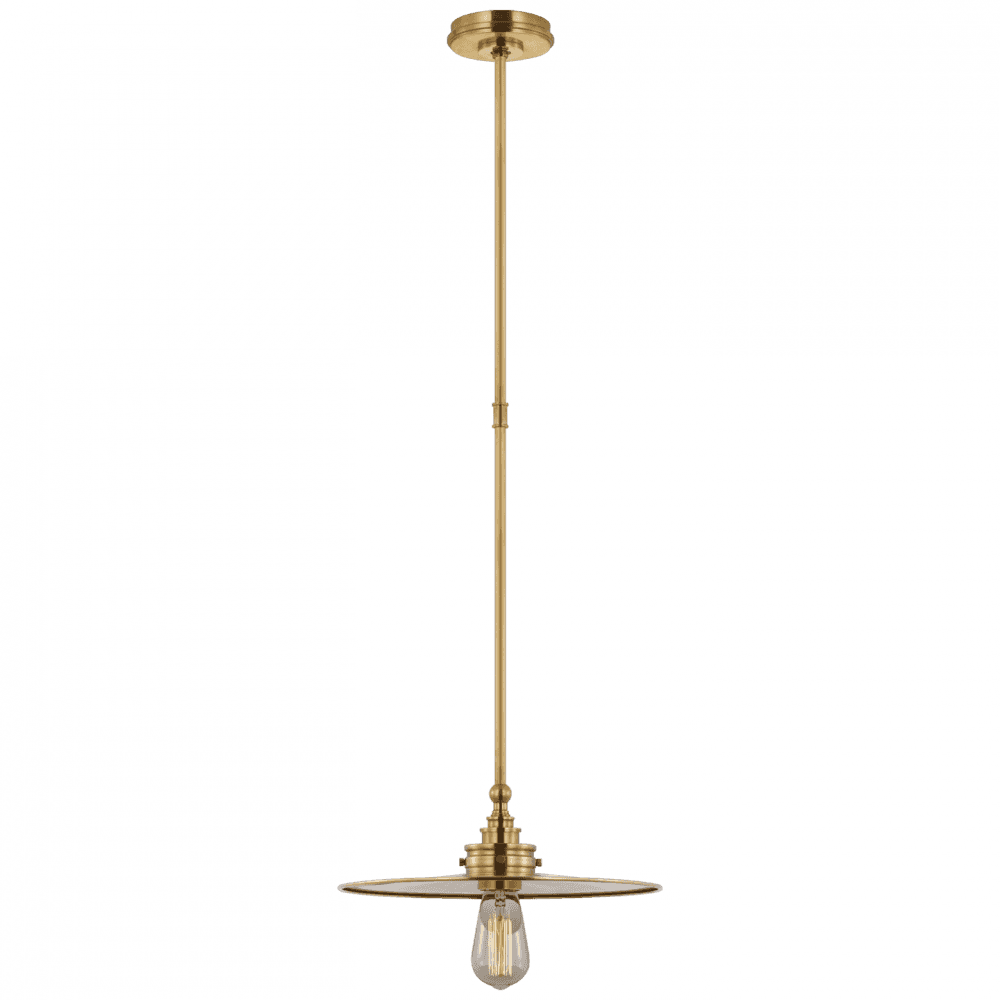 Visual Comfort Signature Parkington Pendant Antique-Burnished Brass