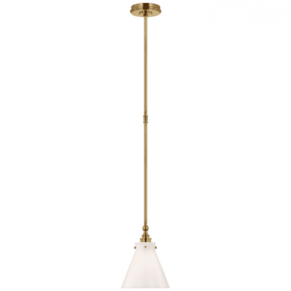 Visual Comfort Signature Parkington Pendant Antique-Burnished Brass